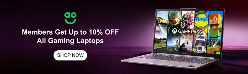Ao.com: Members Get Up to 10% OFF All Gaming Laptops