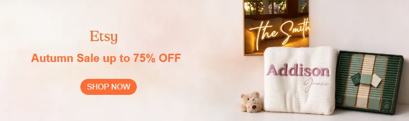 Etsy US: Autumn Sale up to 75% OFF