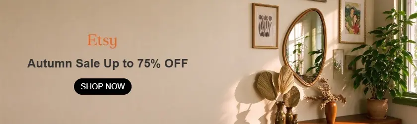 Etsy US: Autumn Sale Up to 75% OFF
