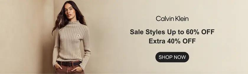 Calvin Klein Canada: Get Up to 60% OFF + Extra 40% OFF Sale Styles