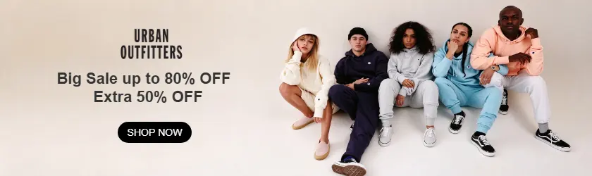 Urban Outfitters: Big Sale up to 80% OFF + Extra 50% OFF
