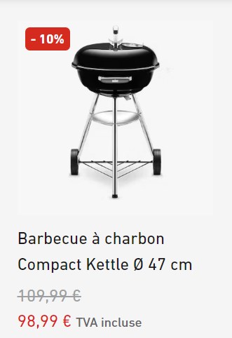 code promo weber