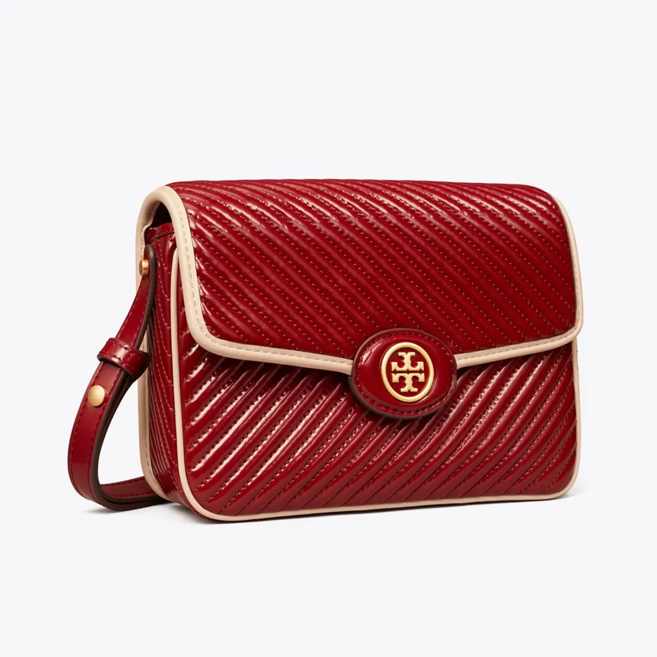 Tory Burch 汤丽柏琦 Robinson Quilted 单肩包 红色