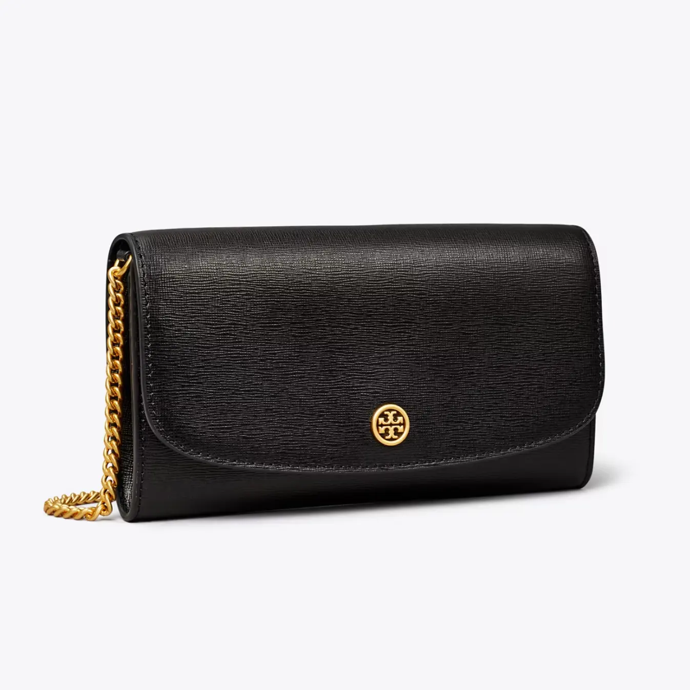 Tory Burch ROBINSON PEBBLED 链条钱包