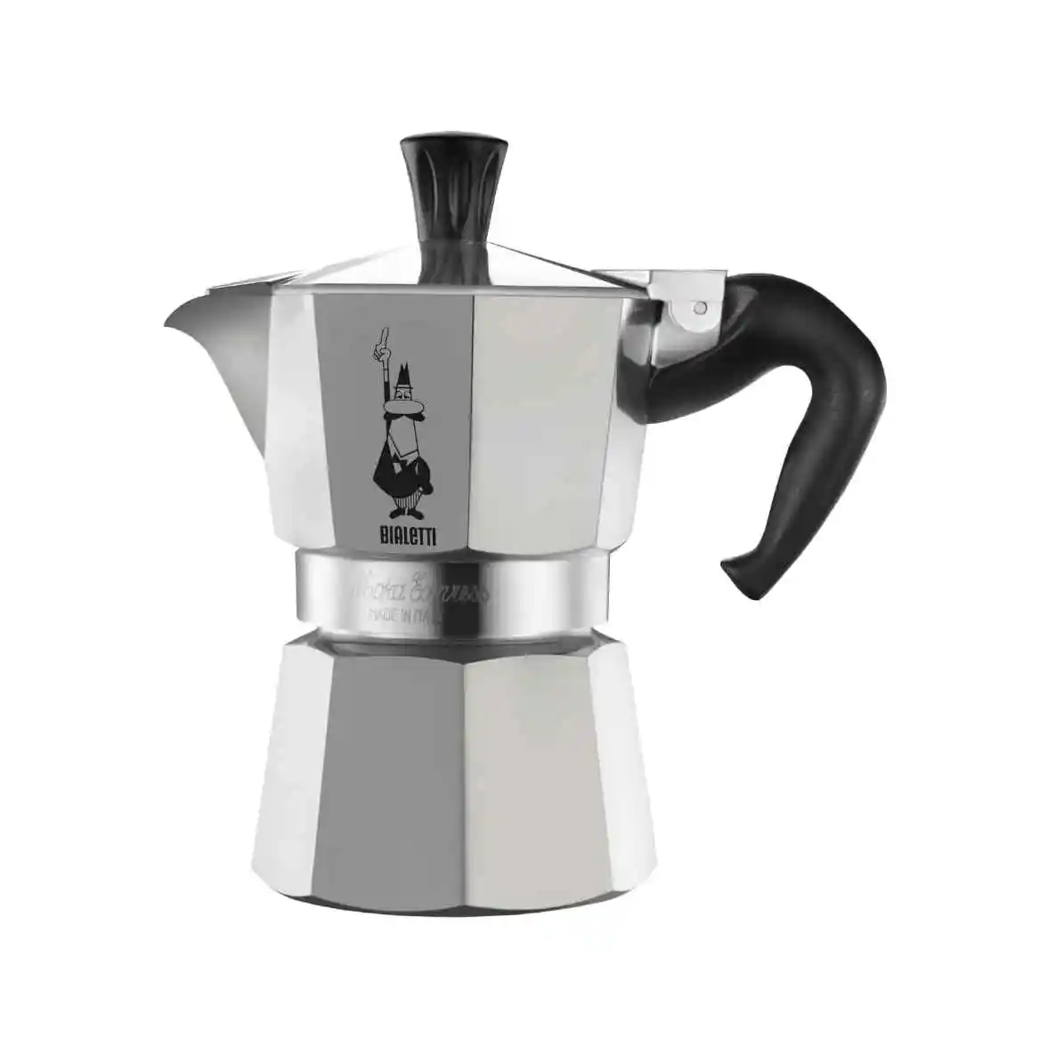 Bialetti 炉灶式意式浦缩咖啡壶 适用于燃气炉灶 铝材质 130.0毫升 铝色 06799