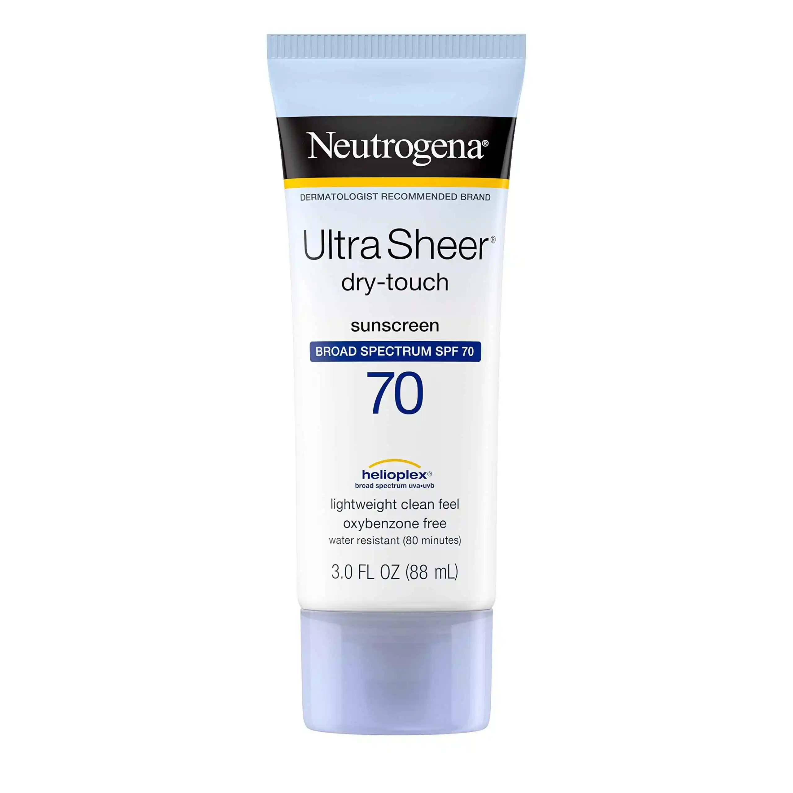 Neutrogena 露得清 超透薄干爽防水不油腻防晒乳液 广谱 SPF70 88ml