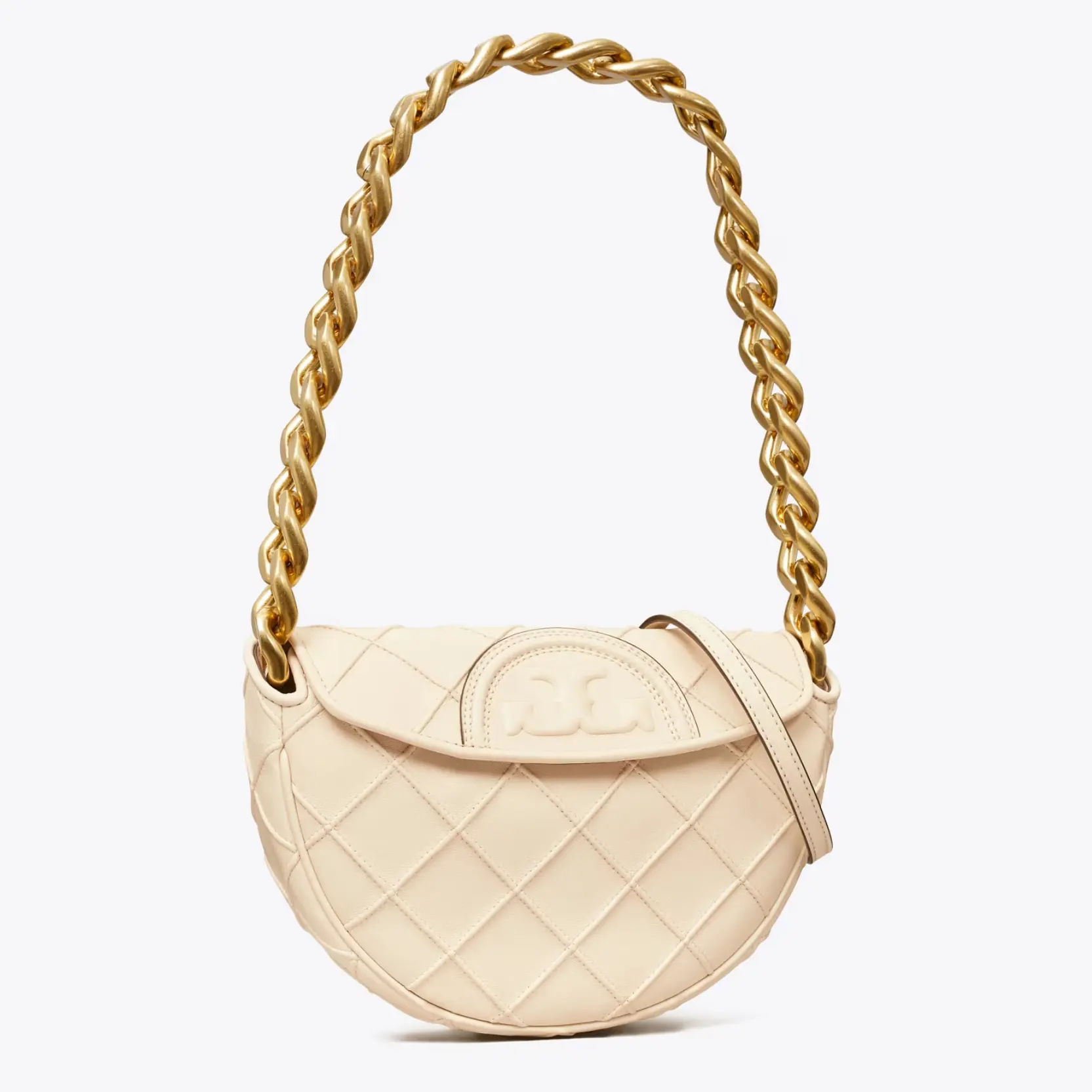 Tory Burch 汤丽柏琦 Mini Fleming Crescent 单肩包