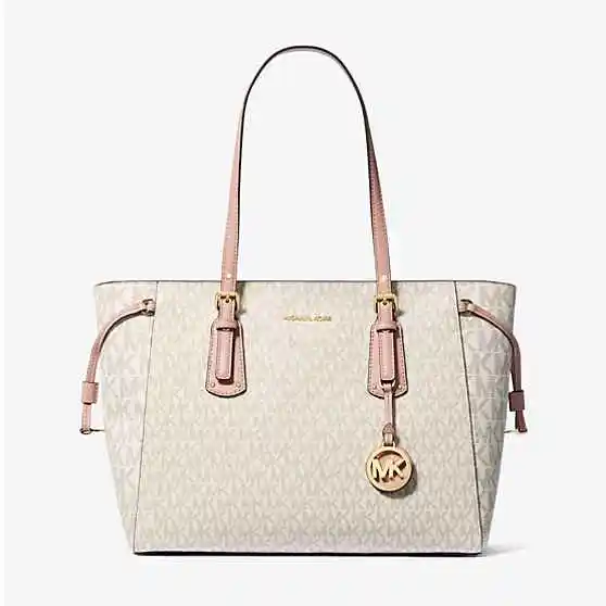 Michael Kors Voyager 中号老花拼接托特包