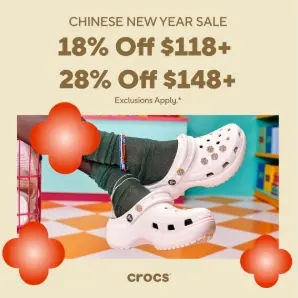 Crocs SG：新春大促！全场洞洞鞋热卖