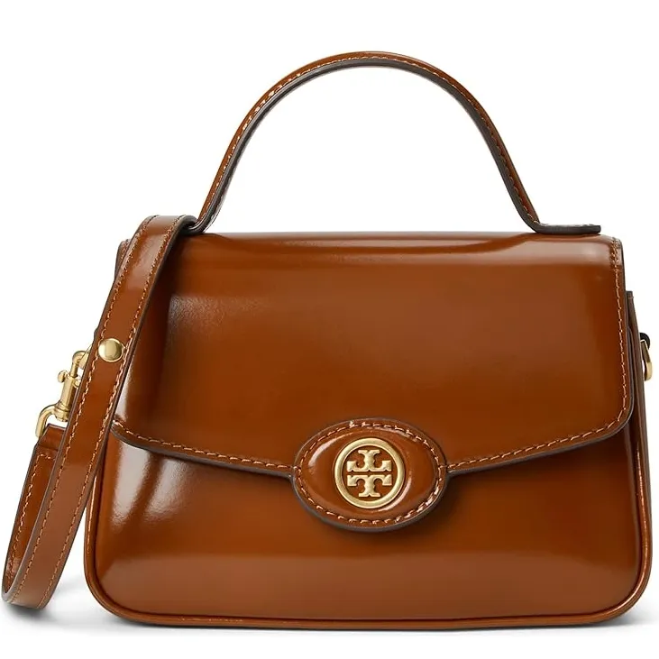 Tory Burch 汤丽柏琦 Robinson Spazzolato Small Top-Handle Bag - #2 of 4 Tory Burch Robinson Spazzolato Small Top-Handle Bag - #3 of 4 Tory Burch Robinson Spazzolato Small Top-Handle Bag - #4 of 4 Tory Burc