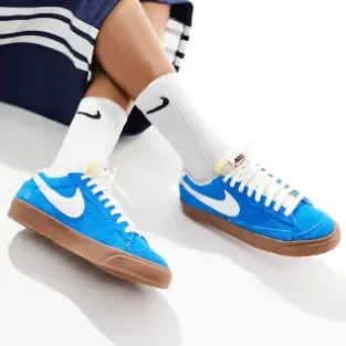 Nike 耐克 Blazer Low Vintage 蓝色运动鞋