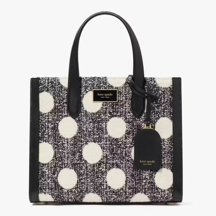 Kate Spade Manhattan Dot Tweed 小号托特包