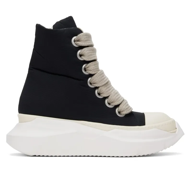 RICK OWENS DRKSHDW 黑色 Porterville Jumbo Laced Abstract 高帮运动鞋