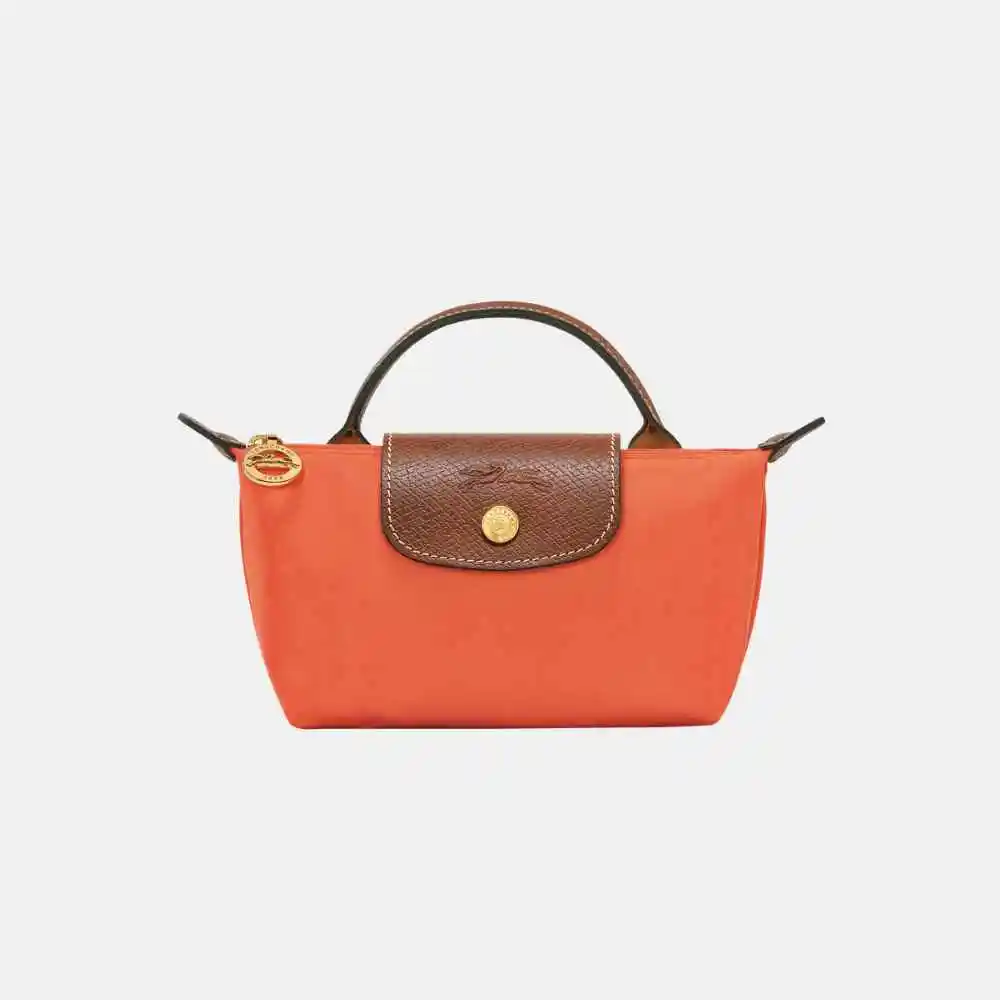 Longchamp Le Pliage 手提mini饺子包 橘色