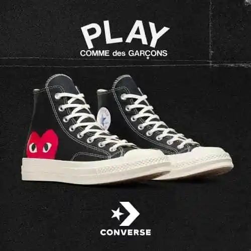 Converse 匡威英国官网：川久保玲联名款补货！入经典款帆布鞋