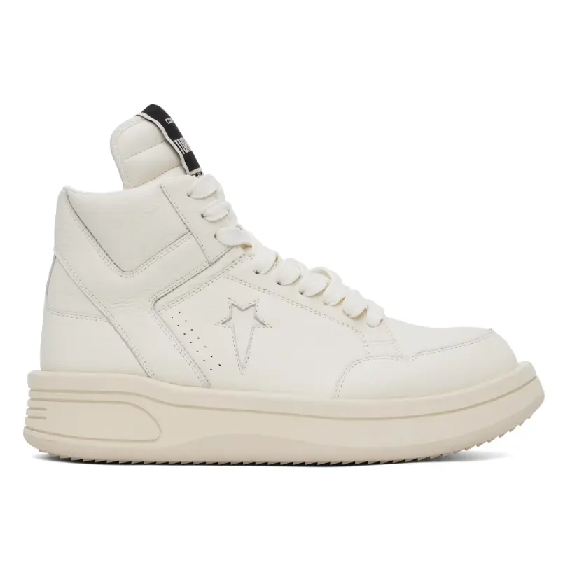 RICK OWENS DRKSHDW 白色 Converse 联名 TURBOWPN 高帮运动鞋