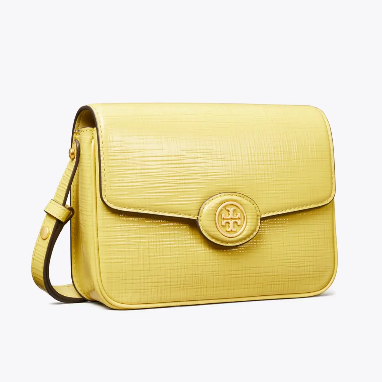 Tory burch Robinson 拉丝皮革豆腐包