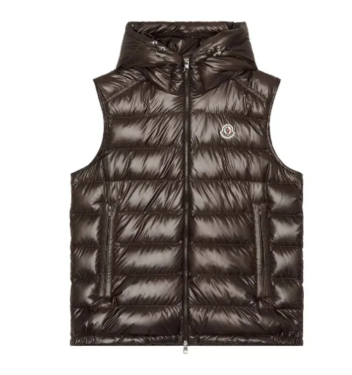 Moncler 深咖 Barant 羽绒马甲