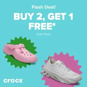 Crocs SG：妇女节大促！精选洞洞鞋、拖鞋热卖