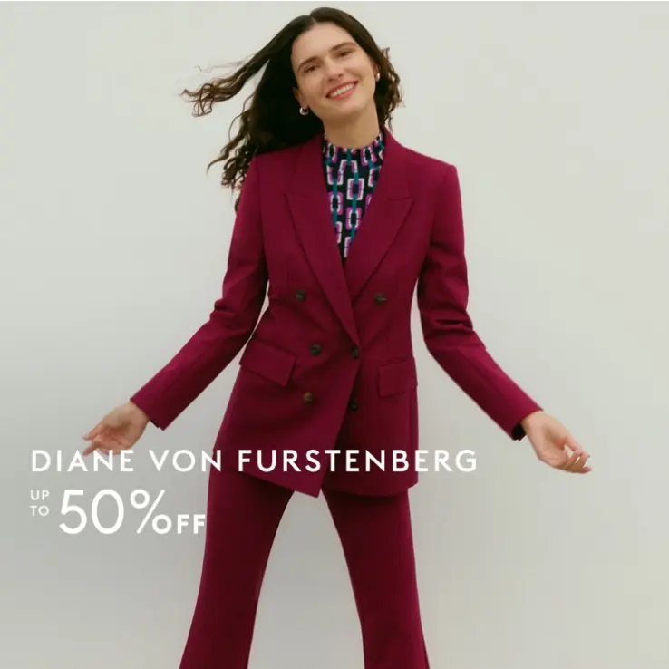 THE OUTNET 美站：DVF 难得上新 褶裥花卉印花裙$199