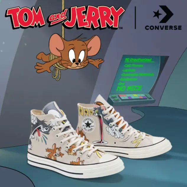 Converse 法国官网：TOM & JERRY 猫和老鼠系列服饰鞋履即将上线