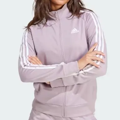 Adidas 阿迪达斯 Primegreen Essentials 拉链夹克  烟紫色