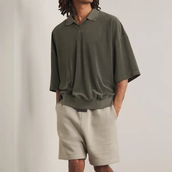 FEAR OF GOD ESSENTIALS 徽标POLO衫