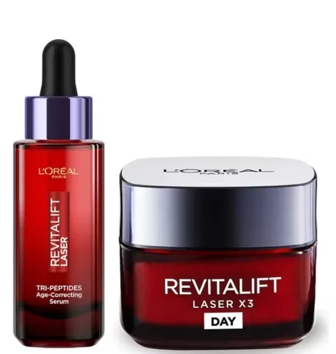 L'Oreal Paris Revitalift 三肽精华和日霜套装