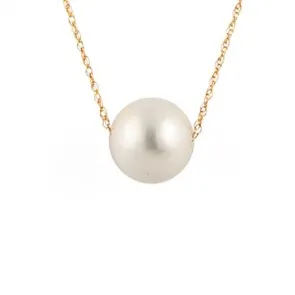 Splendid Pearls  14K Yellow Gold 10-11mm 淡水珍珠项链