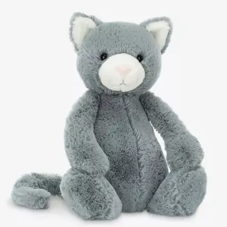 新品！Jellycat Bashful 灰色害羞小猫