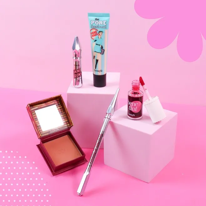 Benefit Cosmetics UK： 美妆热卖！入手唇釉、腮红等