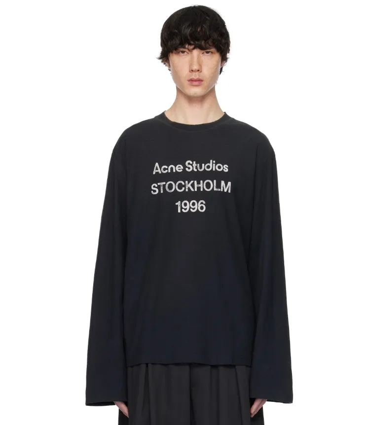 Acne Studios  logo 卫衣 白鹿同款