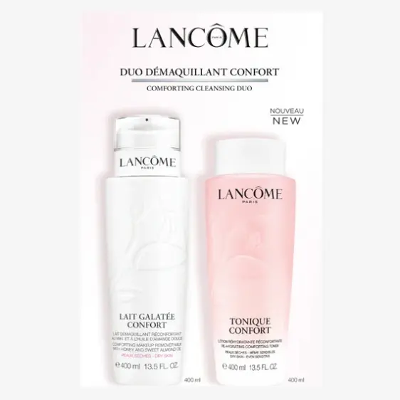 新品！Lancome 兰蔻 卸妆乳400ml+粉水400ml