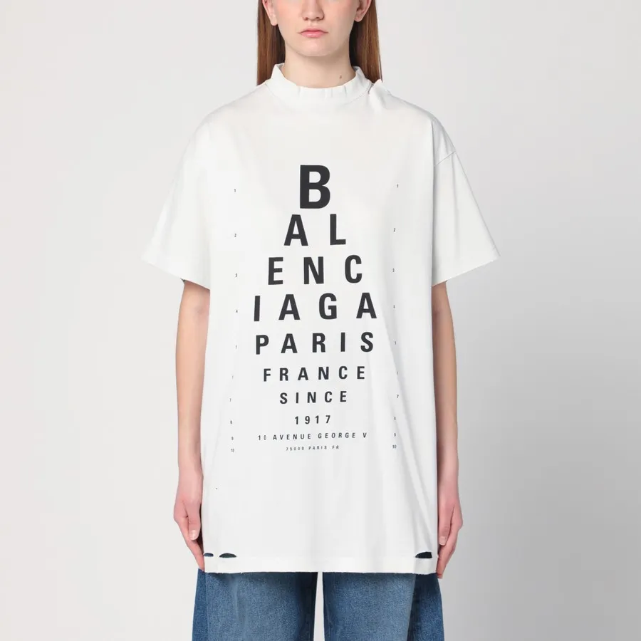 Balenciaga 巴黎世家 Optical 白色T恤