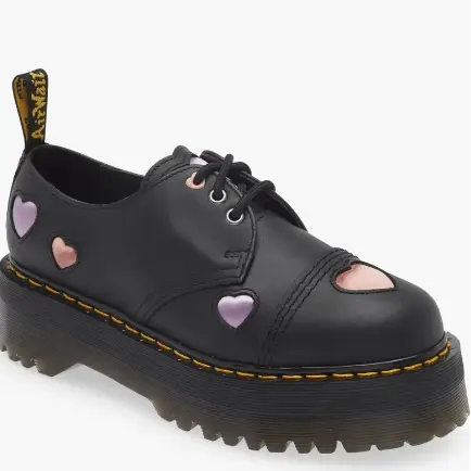 Dr. Martens 1461 Quad 黑色爱心德比鞋