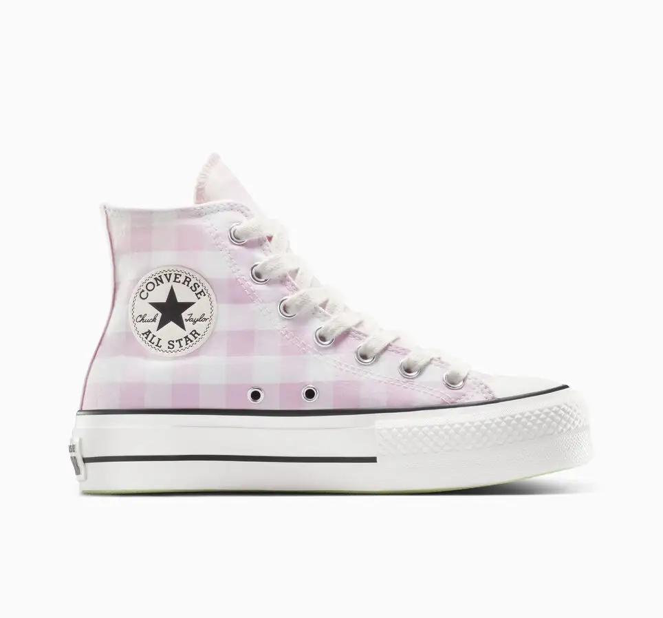 Converse 匡威 Chuck Taylor All Star 粉色格纹帆布鞋