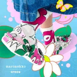 Crocs AU：Marimekko 联名洞洞鞋上新 把花园穿在脚上