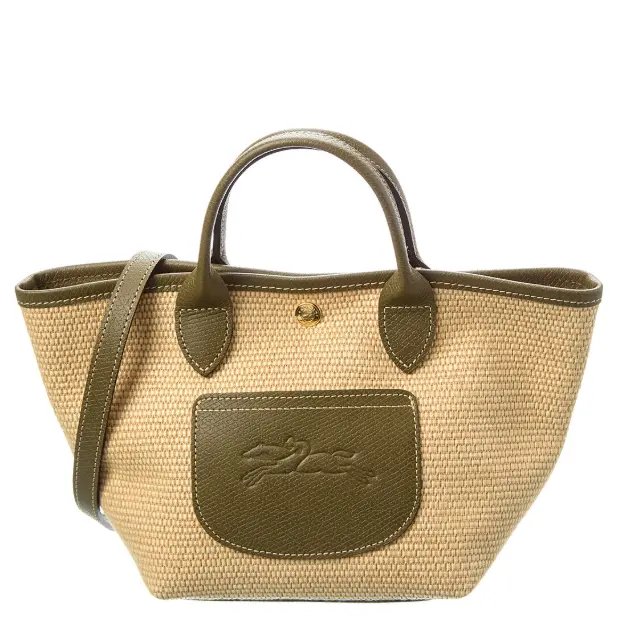 Longchamp 珑骧25新款草编包