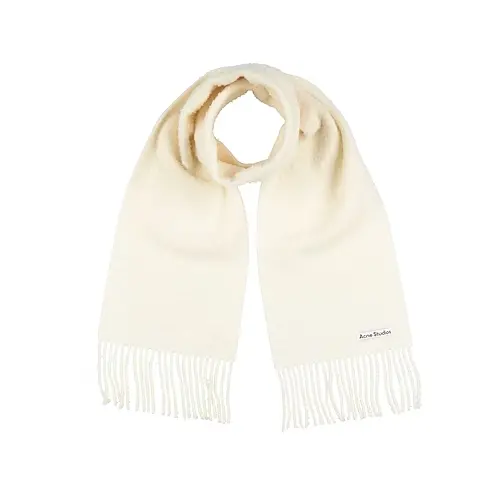 ACNE STUDIOS 白色羊毛围巾