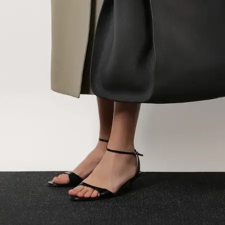 THE ROW Vika 35 皮革高跟凉鞋