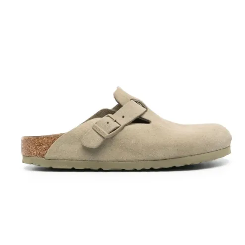 Birkenstock 勃肯 Boston 绒面皮拖鞋