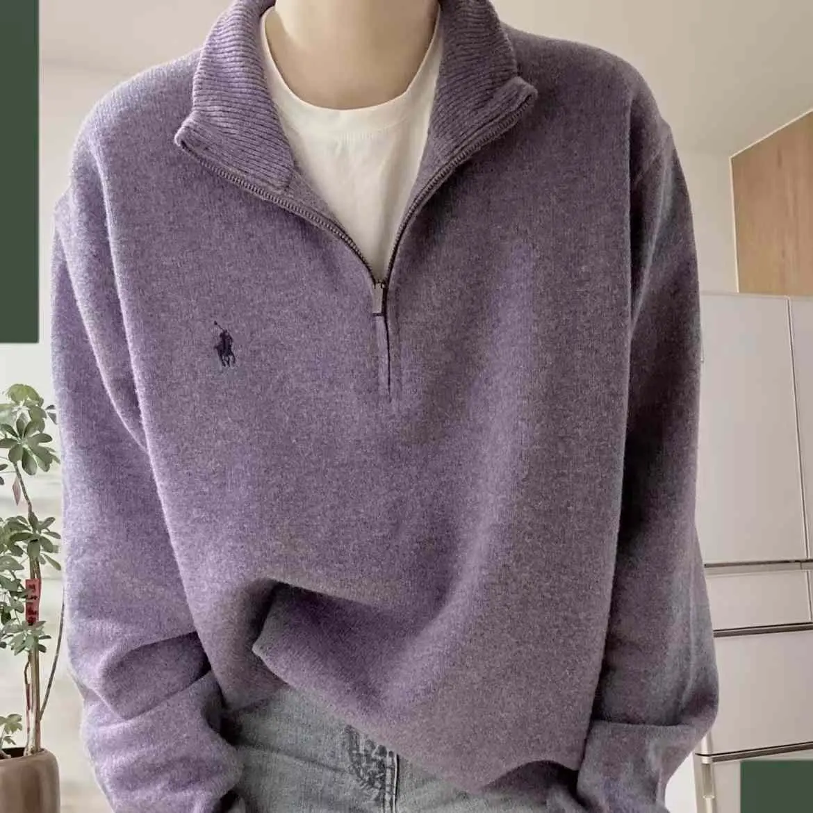Polo Ralph Lauren 拉夫劳伦多色半拉链套头衫