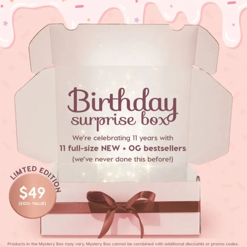 上新！ColourPop 卡拉泡泡 11岁生日神秘美妆礼盒 价值$103
