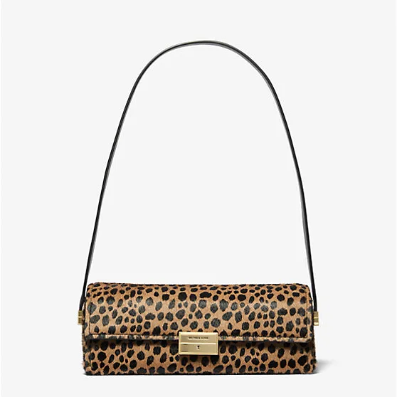 Michael Kors Ludlow 小号豹纹腋下包