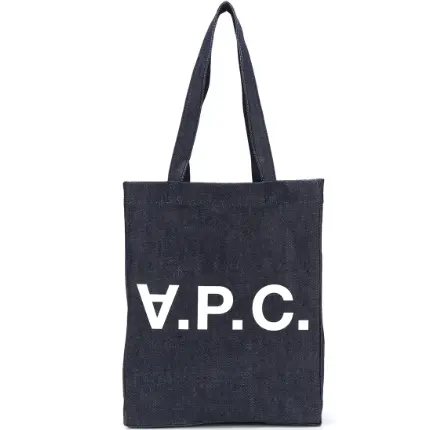 A.P.C. logo 牛仔托特包