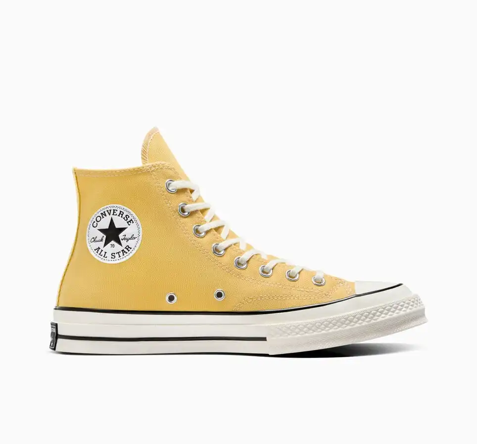 Converse 匡威 Chuck 70 黄色高帮帆布鞋