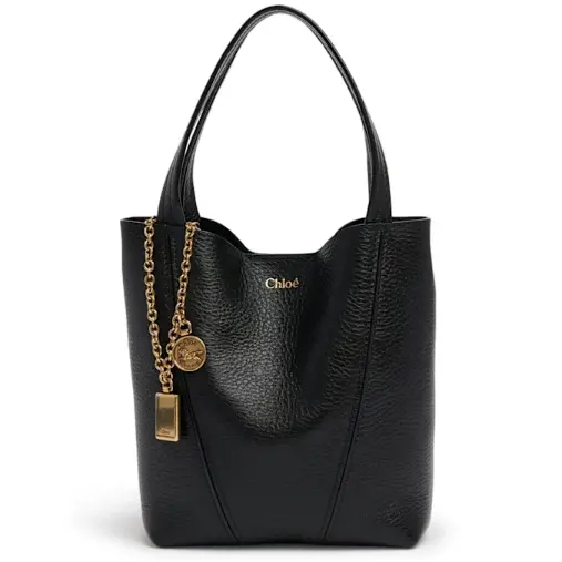 Chloé Small Chloe Spin 小号粒面皮革托特包