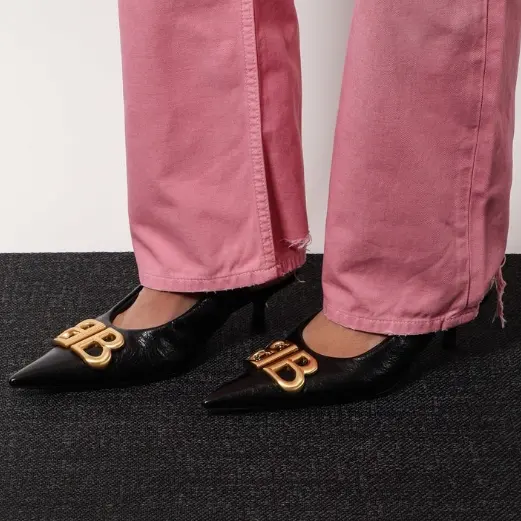 BALENCIAGA 巴黎世家 Monaco 黑色高跟鞋