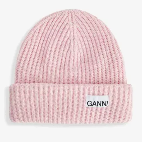 Ganni 徽标羊毛冷帽