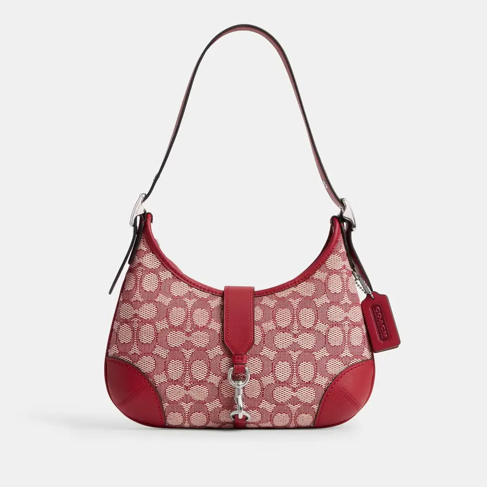 Coach 蔻驰 Hamptons Jacquard Hobo包